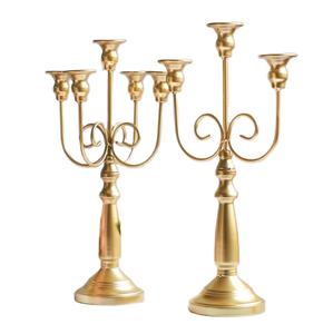 Candelabro de metal artesanías indias boda cuadrado oro plata superventas loto medianos grandes compradores comerciales - Product Image 1