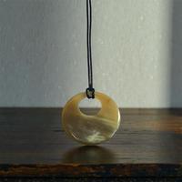 Collier pendentif en corne de vache et cristal, fait main, thème amour, mariage, artisanat naturel écologique, MN EXPORTS Uttar Pradesh