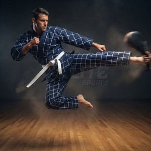 Meilleur prix, vêtements d'arts martiaux robustes et confortables 100% coton pour hommes, avec un uniforme de karaté bien ajusté 440g - Product Image 3