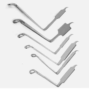 Set de rétracteurs chirurgicaux SURGINEXA, 6 pièces, rétracteurs Hohmann courbés pour l'arthroplastie du genou et de l'articulation de la hanche, instruments chirurgicaux orthopédiques - Product Image 6