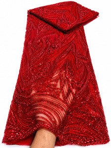 African French Tulle Printed Embroidered <b>Net</b> <b>Fabric</b> 100% Polyester Eco-Friendly Breathable Car Mesh Lace <b>Fabric</b> Manufacturer - Product Image 4