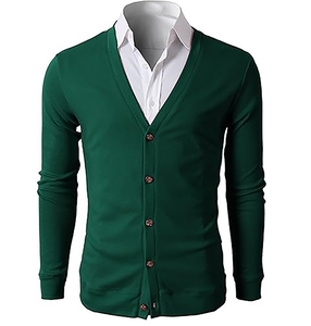 Men’s Classic Button-Up Knit <b>Cardigan</b> <b>Sweater</b> - Product Image 3
