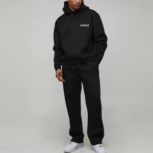 Fabricante OEM de Conjuntos de Sudadera con Capucha y Pantalones Deportivos para Hombre, Personalizables, de Gran Tamaño, Proveedor de Fábrica de Trajes Deportivos Lisos - Product Image 1