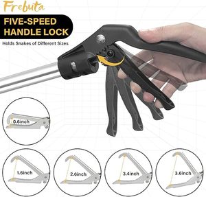 Snake Catcher Professional Collapsible Tongs Reptile <b>Grabber</b> Stick Rattlesnake Handling <b>Tool</b> Safe Pickup Device Durable Design - Product Image 3