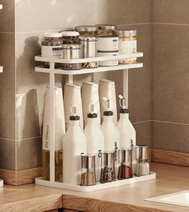 Étagère à épices de cuisine à 3 niveaux, en métal, pour comptoir, support pour bouteilles d'épices, organisateur de cuisine - Product Image 3