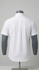 เสื้อเชิ้ตแขนสั้นผู้ชายแบบคลาสสิก ผ้าระบายอากาศได้ดี สวมใส่สบาย ดีไซน์เรียบง่าย เหมาะสำหรับใส่ลำลองหรือเป็นทางการ - Product Image 3