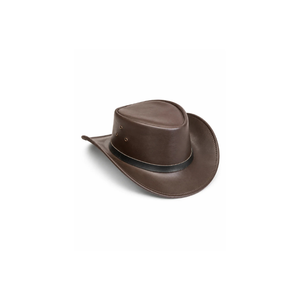 Sombrero de Vaquero de Cuero con Rayas Negras - Product Image 5