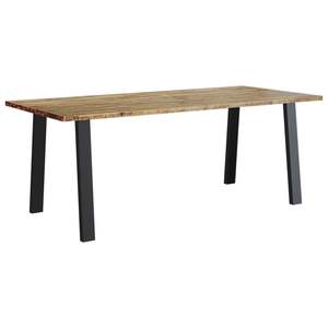 Grande table à manger en bois d'acacia massif et durable, collection bois naturel - Product Image 2