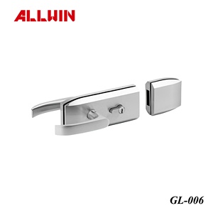 Glass Swinging Glass Door Patch Clamp <b>Latch</b> Glass Door <b>Lock</b> Cylinder - Product Image 6