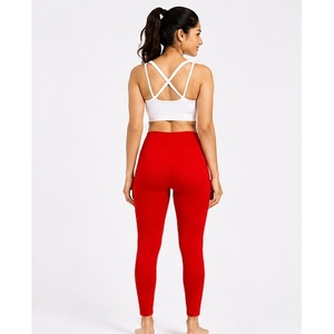 Women Solid High Waist Yoga <b>Leggings</b> <b>with</b> Butt Shaping Design Breathable Cotton Spandex Material and Utility <b>Pocket</b> For Women - Product Image 1