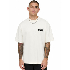 Camisetas de hombre de corte holgado con estampado gráfico personalizado en la espalda, 100% algodón de alto gramaje, estilo urbano, manga corta, ajuste relajado, venta al por mayor, OEM - Product Image 5