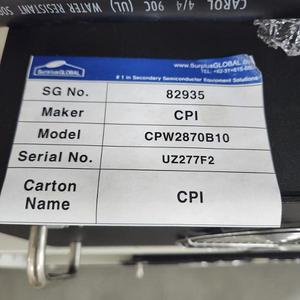 CPI CPW2870B10 27-159201-00 ชิ้นส่วนกำลังไฟฟ้า RF - อุปกรณ์และอะไหล่เซมิคอนดักเตอร์ระดับโลกที่เชื่อถือได้ - Product Image 1