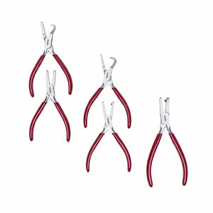 Ensemble de pinces de bijoutier de qualité supérieure, 5 pièces, outils de fabrication de bijoux, pinces à fossettes pour les artisans métallurgistes, outils et équipements de bijouterie - Product Image 1