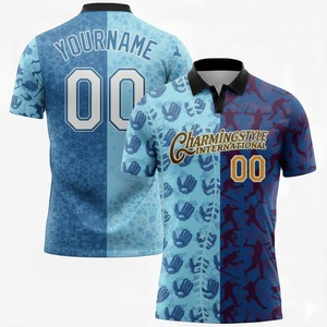 เสื้อโปโลทรงเข้ารูปผ้าโพลีเอสเตอร์ขนาดใหญ่พิเศษ พิมพ์ลายดิจิทัลโลโก้แบบกำหนดเอง คุณภาพสูง ระดับพรีเมียม ด้วยเทคนิคการพิมพ์แบบซับลิเมชั่น - Product Image 3
