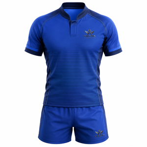 Tenue de rugby professionnelle pour équipe, vêtements de sport de rugby avec tissu léger et anti-humidité pour les séances d'entraînement - Product Image 1