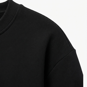 Sudadera negra con estampado de renos navideños para mujer, cuello redondo, manga larga, informal, para las fiestas de invierno - Product Image 5