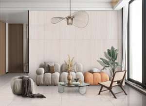 Azulejos de porcelana pulida Aurora con acabado brillante de 800x1600, 1200x1800, 750x1500 mm, diseñados para interiores residenciales y comerciales de gran lujo. - Product Image 6