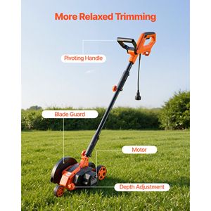 8-Inch Blade Length 12 Amp Electric <b>Lawn</b> <b>Edger</b> 4000 RPM 3 Position Blade Depth 65 Mn Pivoting Handle 30-Day Money Garden Tool - Product Image 6