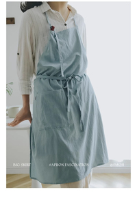 Delantal Largo y Ligero Impermeable con Diseño Plisado para Salón de Belleza, Uso en Uñas, Antiaceite, para Cocina, Anti-pelo, para Mascotas - Product Image 5