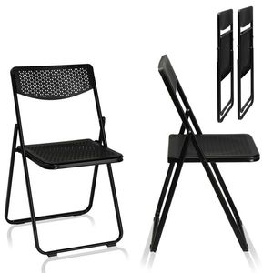 Set di 4 Sedie Leggere e Portatili per Eventi - Sedute Pieghevoli in Plastica Impilabili per Uso Commerciale, Interno/Esterno, Eventi Domestici - Product Image 4