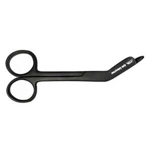 กรรไกรตัดผ้าพันแผลสแตนเลสสีดำแบบแมนนวลสำหรับพยาบาล พร้อมโลโก้สั่งทำได้ ราคาขายส่ง สำหรับงานพยาบาลมืออาชีพและงานฉุกเฉินทางการแพทย์ - Product Image 4