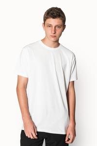 2026 <b>Spring</b> Summer Hot <b>Sales</b> 220g Solid Cotton/Polyester Custom Logo Knitted Fabric Short Sleeve Eco-Friendly T-Shirt Men - Product Image 3