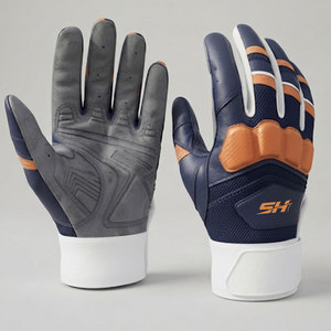 Service OEM, gants de frappe de baseball les plus vendus, protection ultime des mains, fermeture à velcro, gants de frappe en cuir durables - Product Image 1