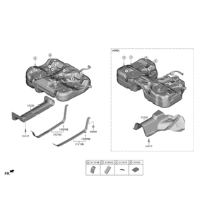 Nouveaux réservoirs de carburant et becs de remplissage Grandeur/Azera 31220L1000 - Product Image 2