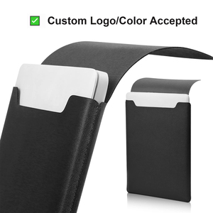 PU <b>Laptop</b> Sleeve With Adjustable Stand 25 35 45 Degree Angles Protective <b>Case</b> For <b>Laptops</b> Simple Style Black - Product Image 3