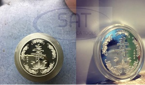 SAT Jewelry - Moldes para Monedas de Plata Fina 999 Personalizadas, para Máquinas Hidráulicas, Tajikistán, Nueva York, Malasia, Dubái - Product Image 6