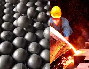 Bola de molienda de acero cromado al 20% para moler mineral de cobre, tamaño 80 mm, equipo de molienda - Product Image 4