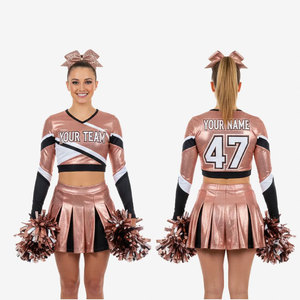 Uniforme de cheerleading pour femmes, taille adulte, en tissu respirant, sur mesure, sublimation, uniformes de cheerleading pour équipes sportives féminines - Product Image 4