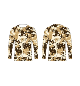 Camiseta de Manga Larga con Camuflaje para Hombre FEROCIOUS, Cuello Redondo, Secado Rápido, Corte Regular, Ropa Casual, Venta al Por Mayor, OEM, Personalizada - Product Image 1