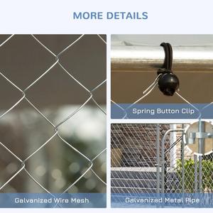 גדול uv חיצוני-הוכחה גלוונית פלדה כלב ארנב מודרני עט ארנב מודרני חוט פלדה מסגרת הליכה לחיות מחמד - Product Image 5