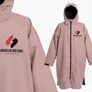 Professional Swim <b>Parka</b> <b>Jacket</b> Men <b>Waterproof</b> Fleece Lined Hooded Winter Sportswear Bulk OEM Supplier - Product Image 4