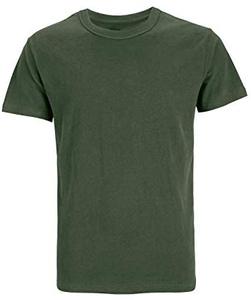 T-shirts pour hommes adultes à manches courtes, col rond, couleurs assorties, coupe ajustée, en coton, tricot côtelé, doux - Product Image 4
