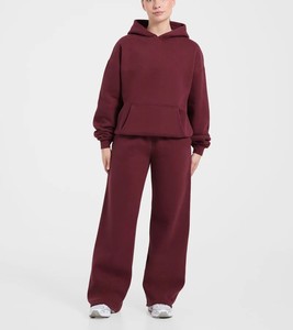 Pantalon de survêtement en molleton pour femme, coupe large, taille élastique, longueur intégrale, décontracté, qualité supérieure, vente en gros, personnalisable - Product Image 6