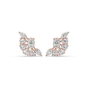 Boucles d'oreilles en diamant cultivé en laboratoire de 3,90 carats, or massif 14 carats, certifiées IGI, légères, durables, bijoux de luxe, cadeau pour femme - Product Image 2