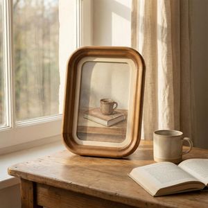 Elegant Vintage Wooden <b>Arch</b> Photo <b>Frame</b> Handmade Rustic Minimalist Tabletop Home Decor Display Wooden Rectangular Photo <b>Frame</b> - Product Image 6