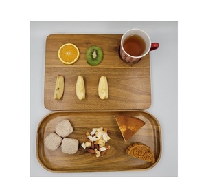 Plateau de service classique en bambou, qualité hôtelière, écologique, rectangulaire, finition polie, fabriqué au Vietnam - Product Image 3
