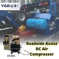 Compresseur d'air embarqué professionnel 12V CC, étanche, petit, puissant, robuste, sans huile, pour excavatrice et camion