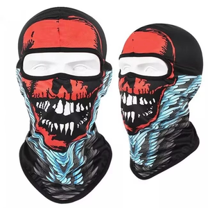 Cagoule intégrale personnalisée 3 trous pour le ski, broderie logo, style rappeur bandit, tricotée pour l'hiver, respirante et 100% imperméable - Product Image 4