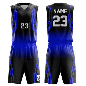 Uniforme de Baloncesto Personalizado Sublimado e Impreso, 23 Rojo Negro Sin Mangas Unisex Adulto de Secado Rápido 100% Poliéster con Cuello en V - Product Image 1