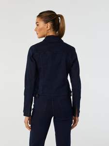 Chaqueta vaquera tie-dye para mujer, estilo lavado único y colorido, abrigo de mezclilla a la moda - Product Image 3