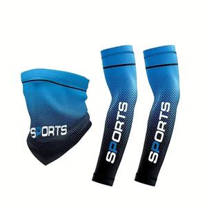 Mangas Deportivas para Ciclismo al Aire Libre UPF50+ de Lycra Unisex con Estampado por Sublimación y Silicona Antideslizante Largas para Verano - Product Image 2