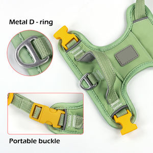 Customizable Pet Chest <b>Harness</b> Washable Plush Material No Pull Structure for Dogs Easy to Wear With Sturdy D Ring for Leash - Product Image 5