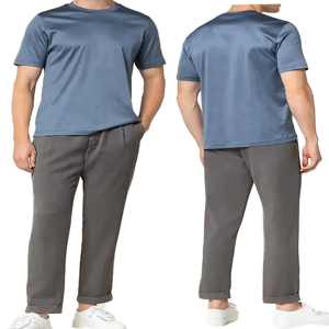 T-shirt en coton tendance pour homme, tissu léger et doux, imprimé graphique, vêtement décontracté pour la rue, tenue confortable pour tous les jours, design moderne et élégant - Product Image 6