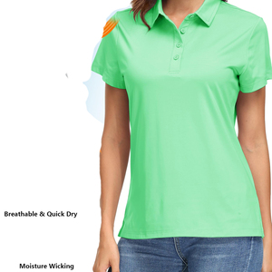 Camisas Polo Elegantes para Mujer, Manga Corta, Lisas, con Logotipo Personalizado, Transpirables, para Golf, Verano, Uso Casual - Product Image 5