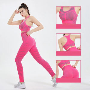 Conjuntos Deportivos de 2 Piezas para Mujer, Secado Rápido, Top de Yoga, Leggings con Espalda Descubierta, Conjuntos Ajustados para Gimnasio y Running - Product Image 6