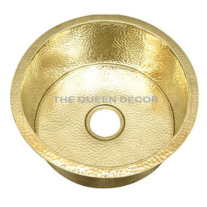Lavabos de cobre hechos a mano de estilo europeo para villas, productos de baño para casas de campo y hoteles, tamaño personalizado - Product Image 2